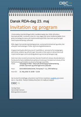 Invitation til DRA-dag den 23. maj 2018